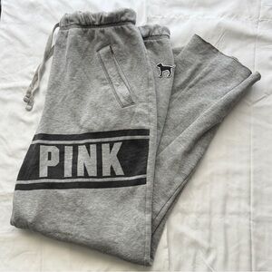 Vintage Victoria’s Secret PINK Y2K Gray Sweat Pants